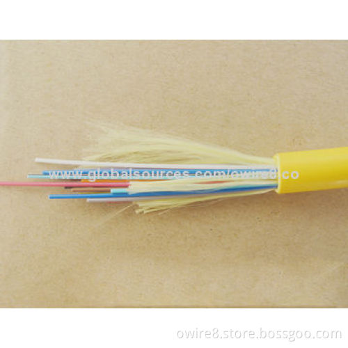 Indoor Fiber-optic Cable Per Meter Price, Tight-buffered 0.9mm single Mode 9/125 DistributionNew